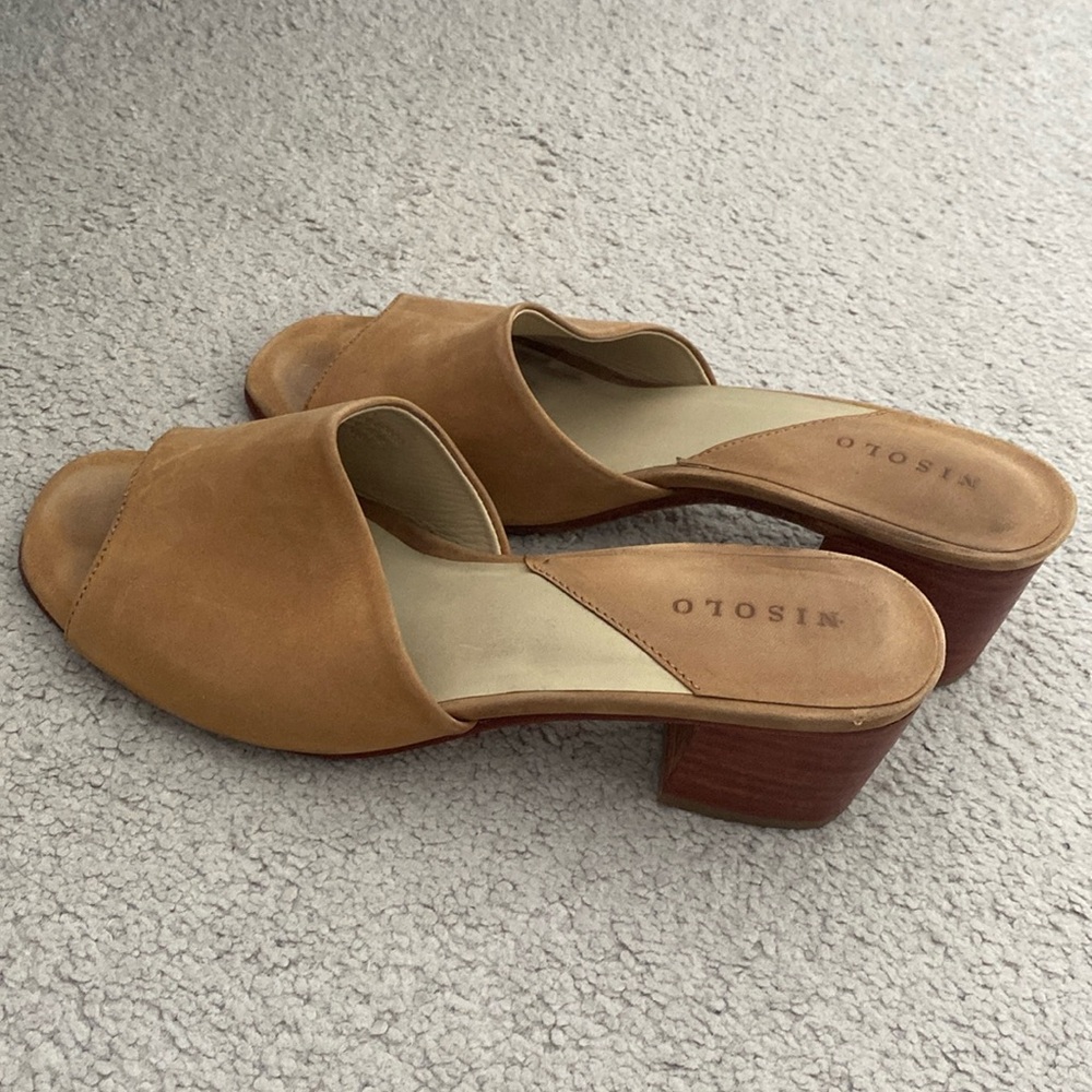 Nisolo Brown Leather Mules